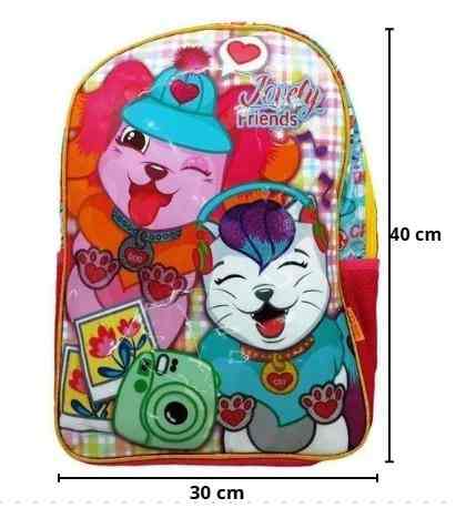 MOCHILA GATOS AMIGOS  LANCHEIRA   ESTOJO